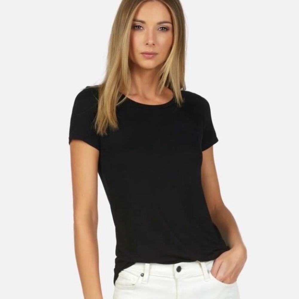 $66 New Michael Lauren Fitted Tee - Navy Small